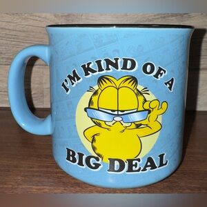 Big 20 Oz Garfield Coffee Mug “I’M KIND OF A BIG DEAL” Light Blue Coffee Mug